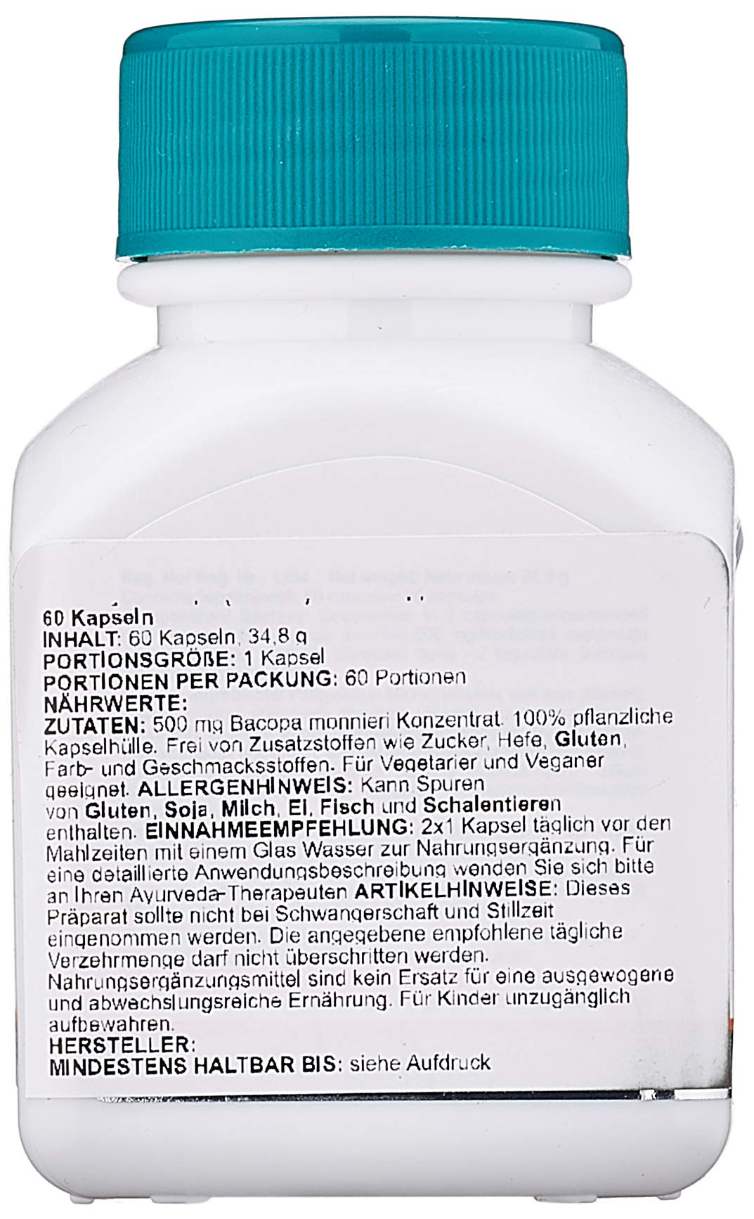 Himalaya Bacopa (Brahmi) Brain Support and Mental Focus 60 capsules