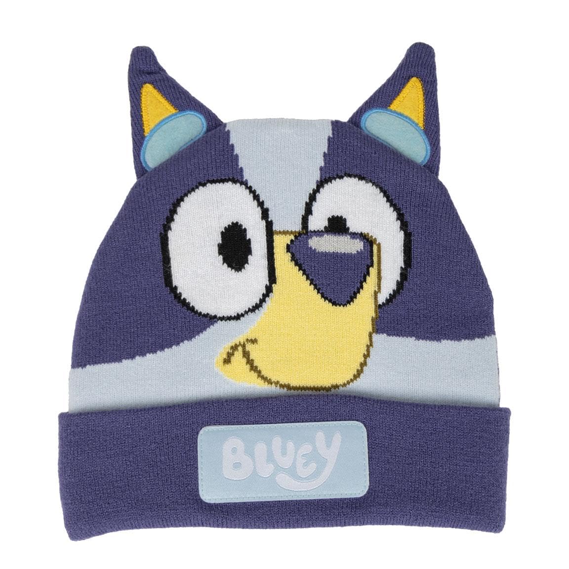 CERDÁ LIFE'S LITTLE MOMENTS Gorro Punto Aplicaciones Bluey Boina, Blanco, Talla única para Niños
