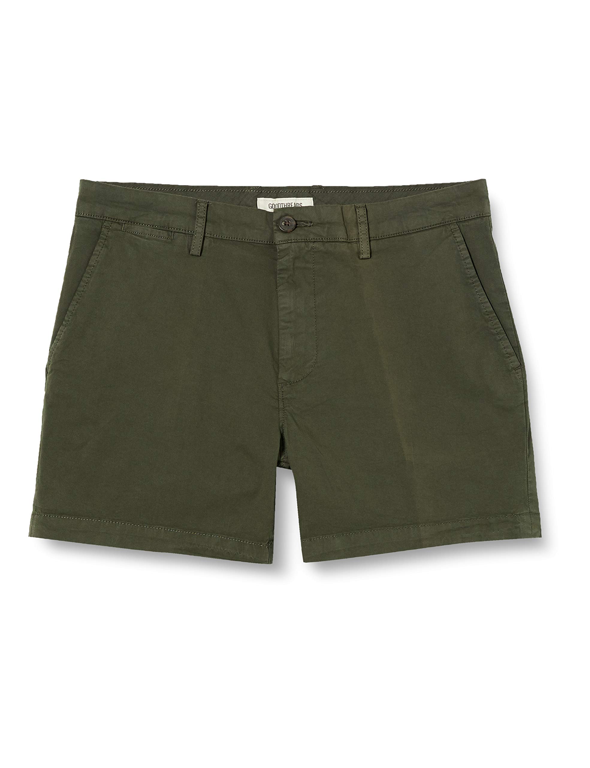 Amazon Essentials Hombre Pantalones Cortos Chinos Elásticos y Cómodos con Frente Plano y Corte Ajustado de 13cm