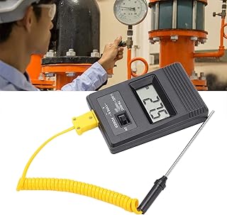 Digital Thermometer Sensor, Tm‑902c ‑50~300℃ Digital Thermometer, LCD Industrial High Accuracy Temperature Probe with External Probe for Home Indusrtial