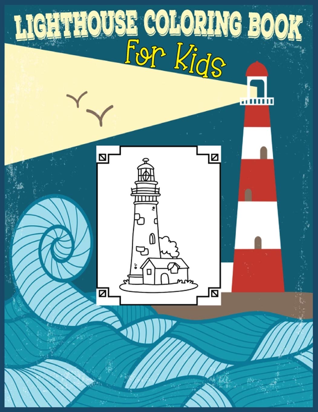 Lighthouse Coloring Book For Kids: 30 Lighthouse Designs in a Variety of Styles from Around the World, Scenic Views, Beach Scenes and More ....