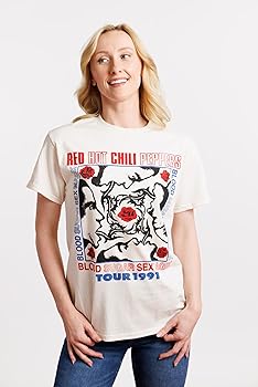 Amazon.com: Red Hot Chili Peppers Magic Tour '91 Adult Natural T