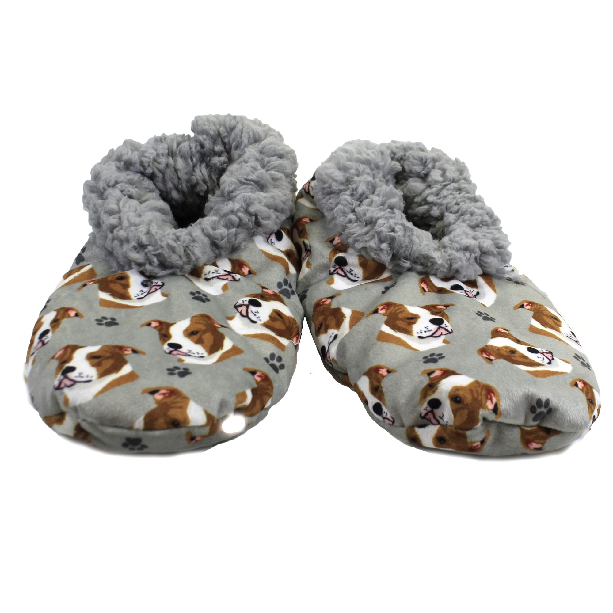 Slippers - Cozy Sherpa House Slippers for Women & Men - Indoor House Shoes - Pet Lover Gifts - Non Skid Bottom - 1 Size Fits Most - Unisex