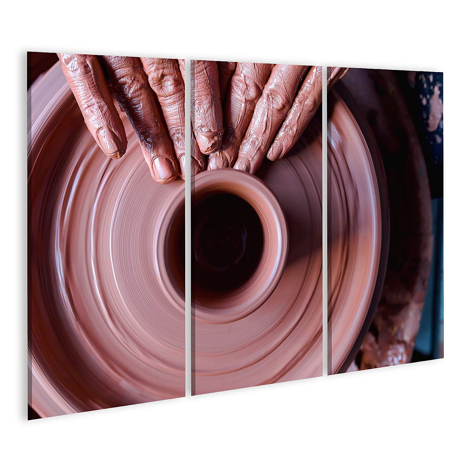 Cuadro sobre lienzo cerámica profesional hace cuenco taller de cerámica estudio cerámica profesional cerámica taller estudio pared sala hogar oficina póster imágenes GKVW-3Px