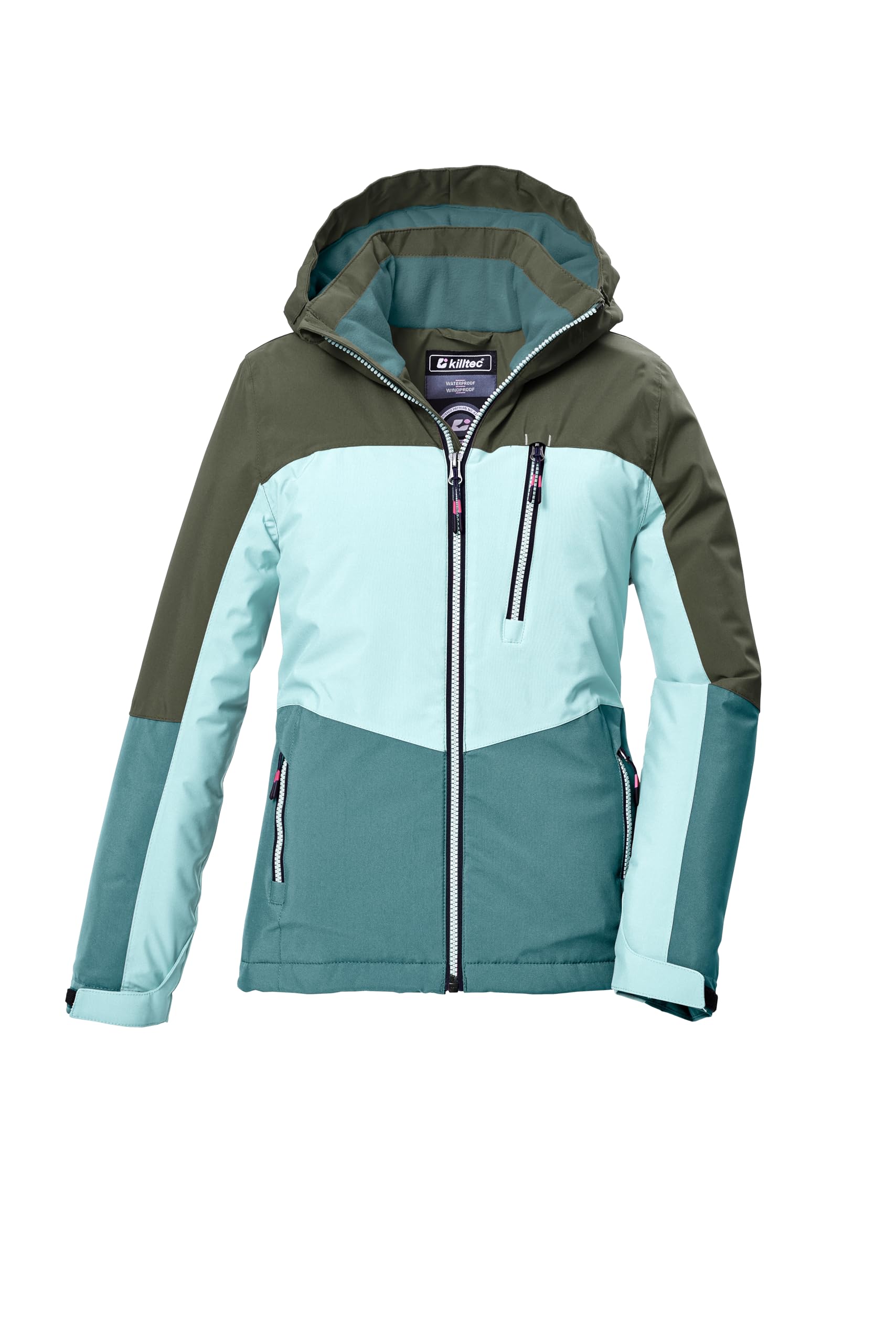Killtec Kow 354 Grls Jckt Giacca funzionale/giacca outdoor con cappuccio e paraneve Bambine e ragazze