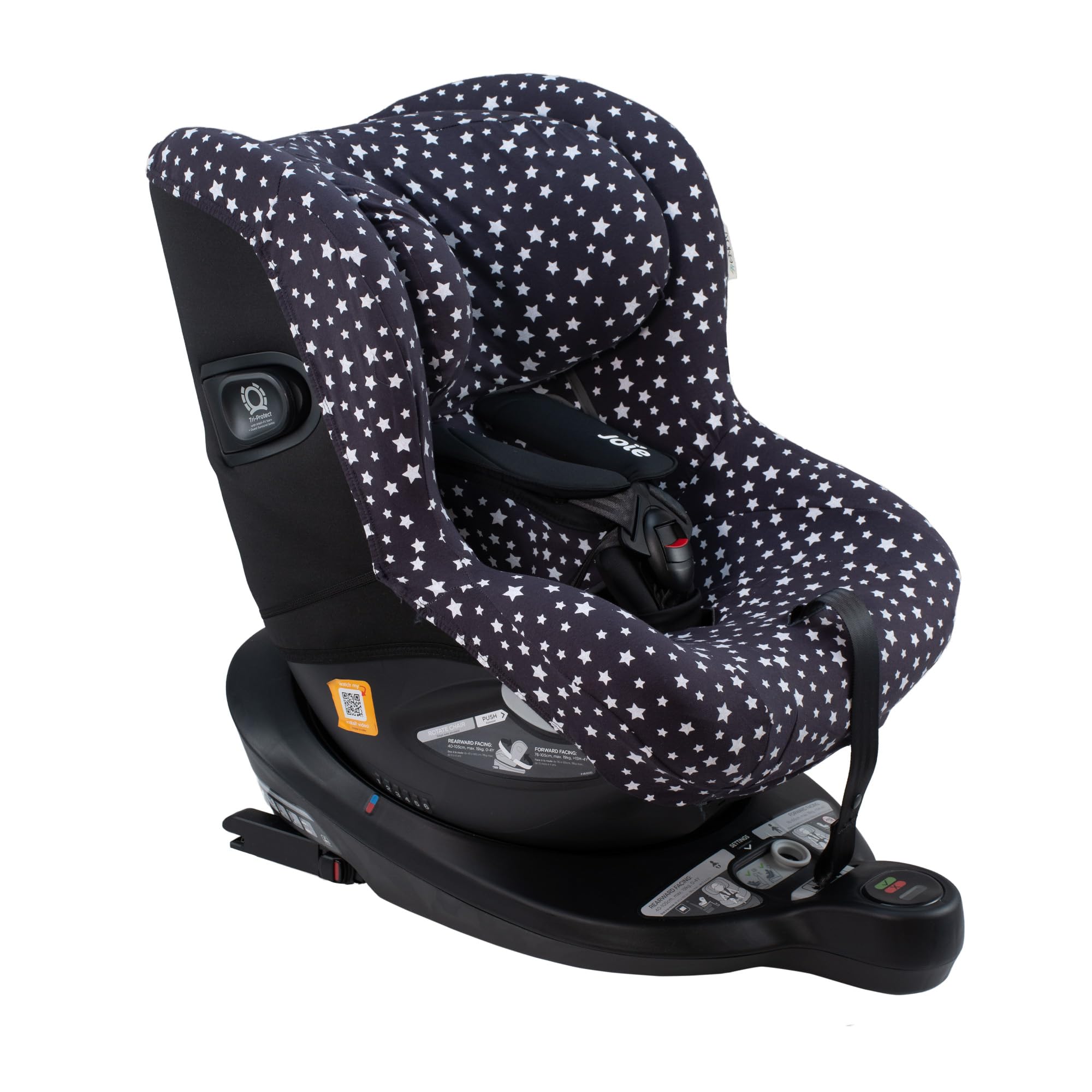 JYOKO Kids Funda de algodón Compatible con Joie Spin 360 y Nuna Rebl (Winter, Funda Joie I-Spin 360)