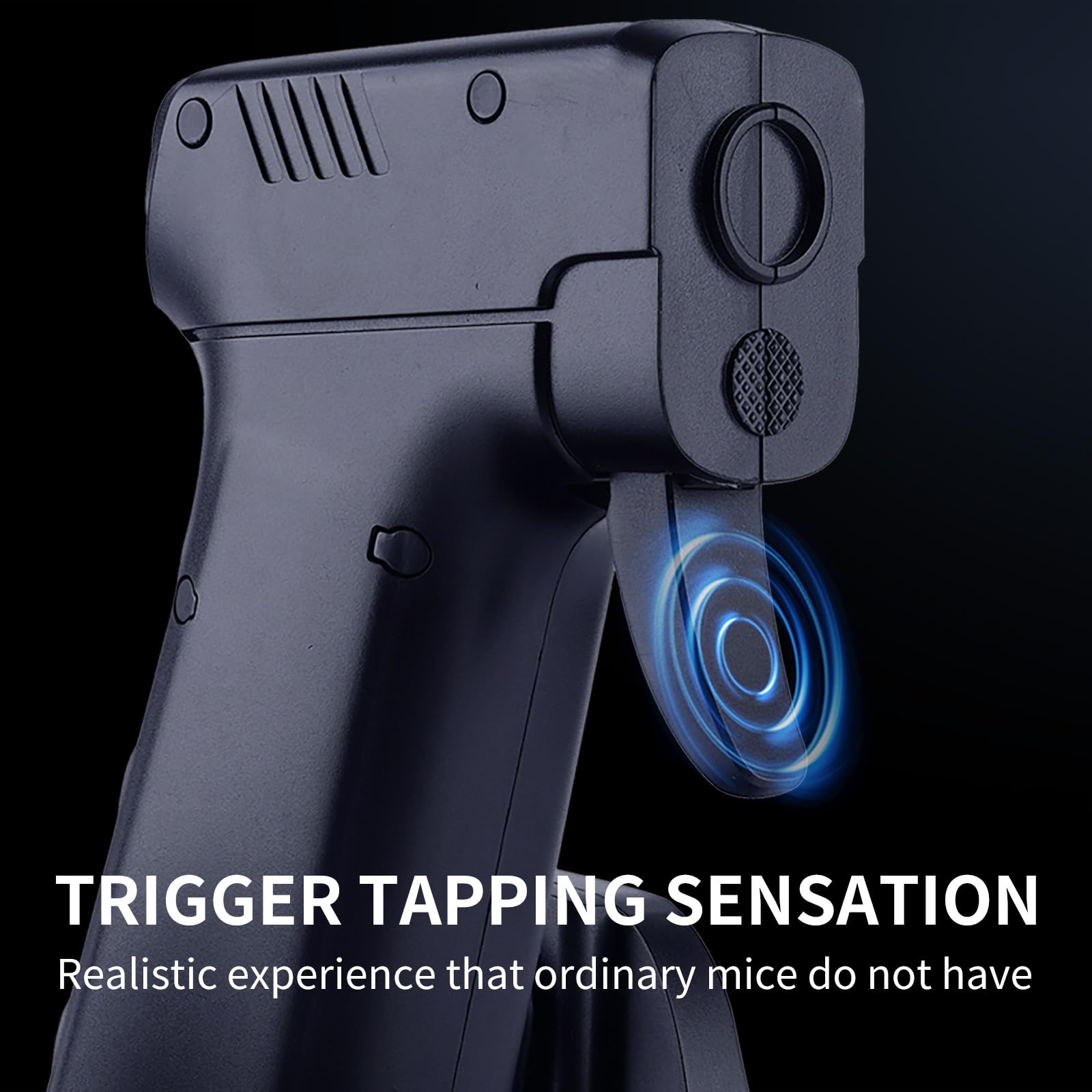 Mouse L25B Gun Grip: mouse da gioco cablato, doppi sensori del mouse per mirare realistico, tasti di regolazione DPI indipendenti di ogni sensore, design di movimento liscio, gioco FPS