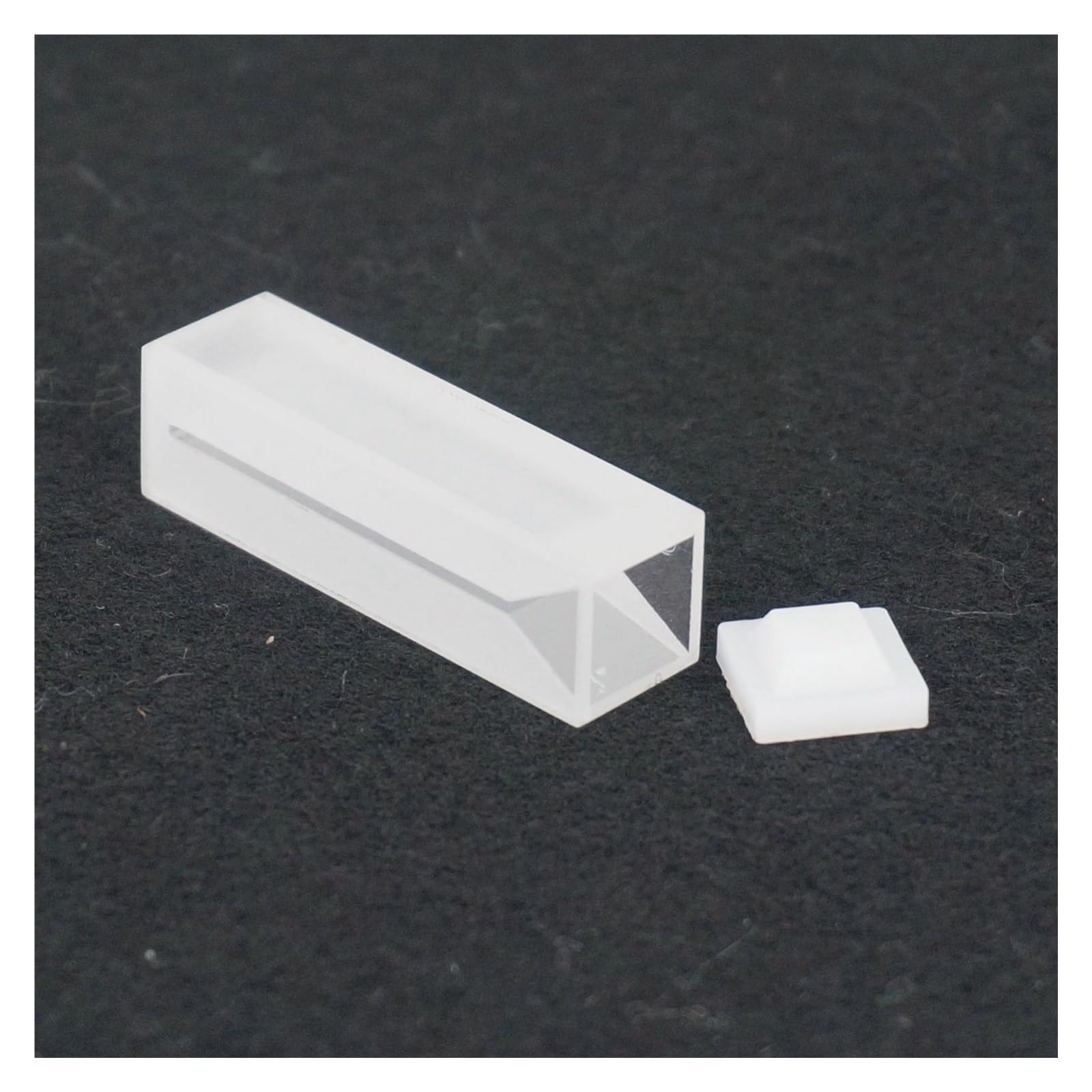 MENGKE 350ul 10mm Path Lenth Micro Cubeta De Cuarzo Con Paredes Heladas Y Tapa