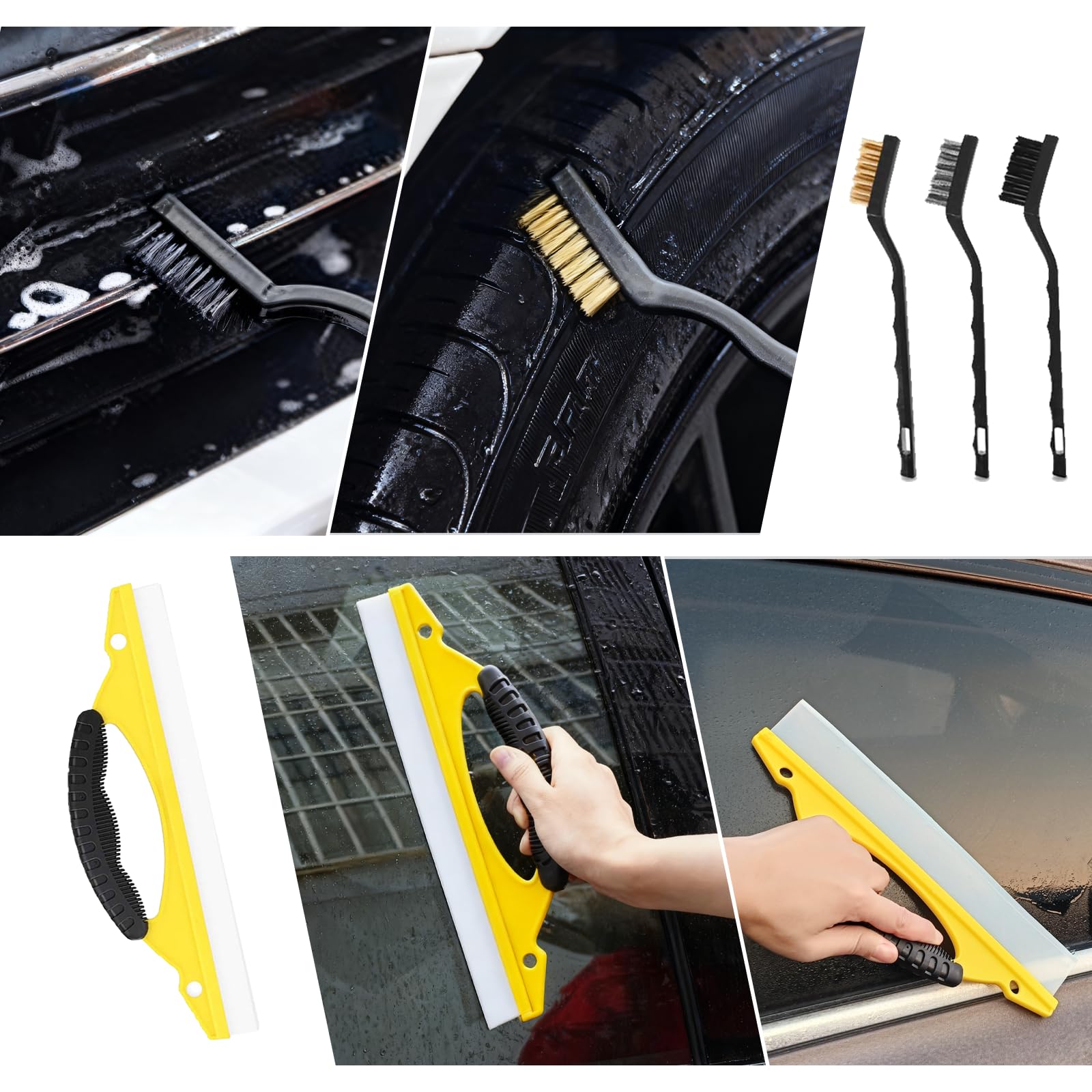 32-teiliges Auto-Detaillierungs-Set mit ultraweichen Auto-Detailing-Pinseln, Auto-Staubwedel-Polierpads, Windschutzscheiben-Reinigungswerkzeug für die Reinigung von Rädern, Innen- und Außenbereich