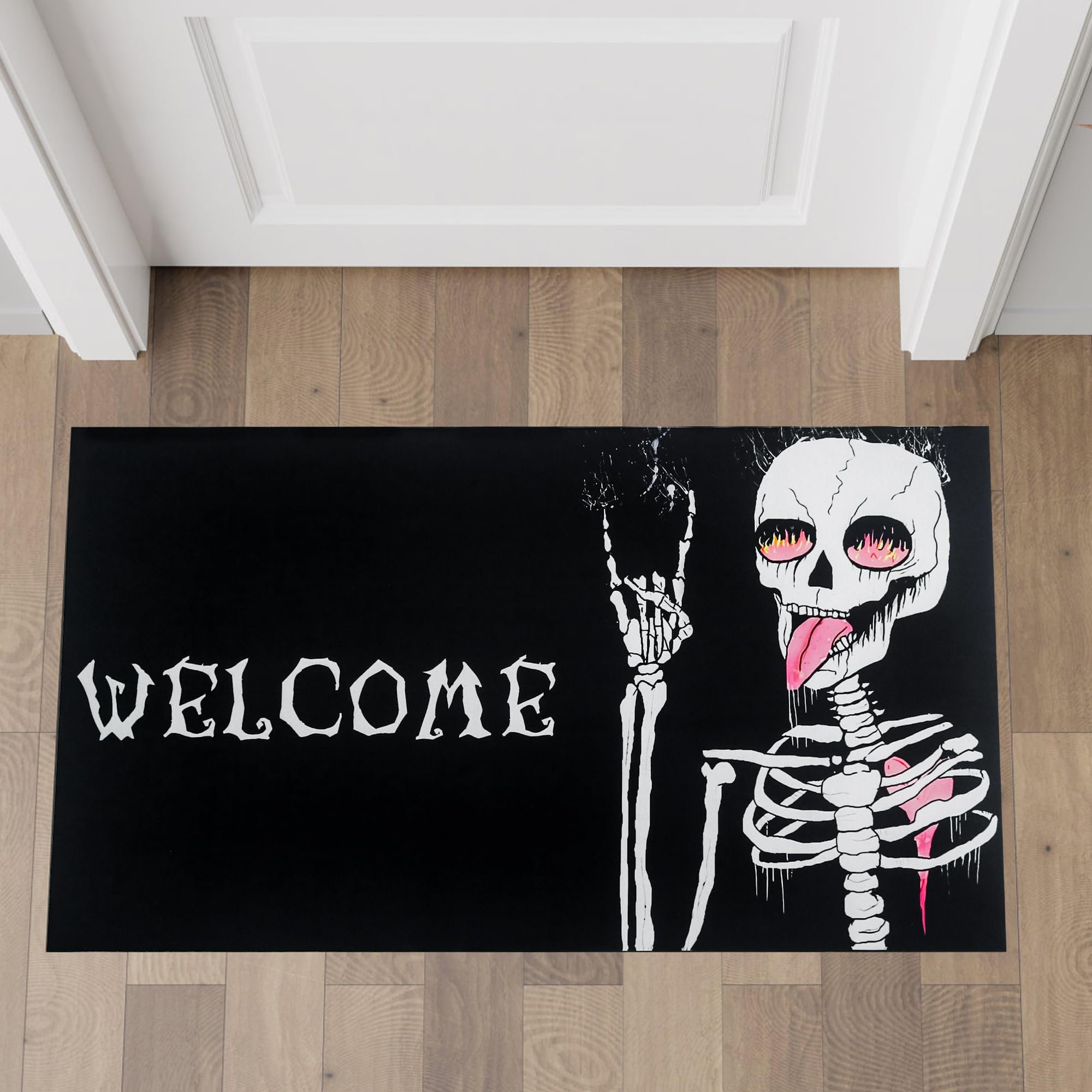 Amazon.com: FramePro Halloween Rugs Door Mat Funny Skull Decor