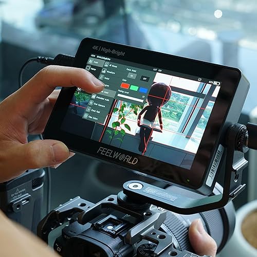 Miniatura 4 de FEELWORLD F5 Prox+NP-F970 batería+cargador con estuche 5.5 pulgadas de alto brillo cámara monitor de campo pantalla táctil 1600nit 1920 * 1080 4K