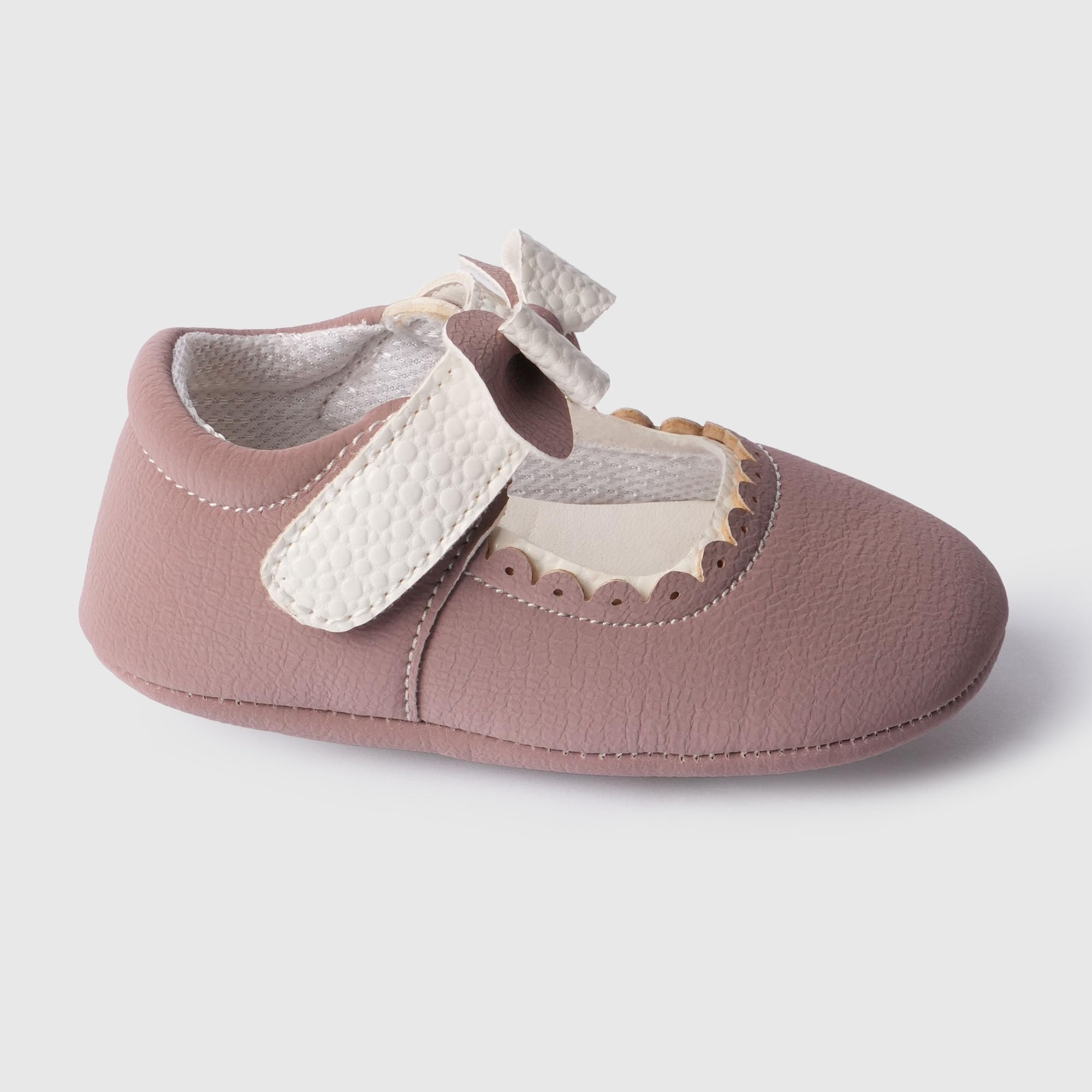 toothless Sweet Bow Baby Shoes Adorable Soft Sole First Walkers for Infants | Skin Friendly & Comfortable Booties | 9-12 Months 4