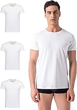 Burnell & Son Herren T-Shirt 3er Pack Rundhals Unterhemd Herren - Stretch - Kurzarm Shirt Männer aus Baumwolle Basic Slim Fit