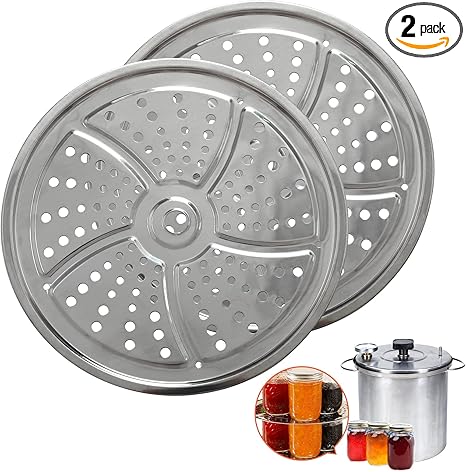 2Pack Canner Rack for Pressure Canner, 11-Inch Stainless Steel Pressure Cooker Rack, Compatible with Presto, All-American and More