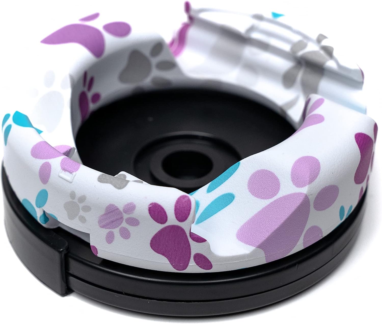 GoDonut Plus+ Ultra Phone Stand (Swivel Base) - Portable Mount Accessory - Charging Port Access - Compatible with Tablet, iPhone & Most Smartphones (Pet Paws)