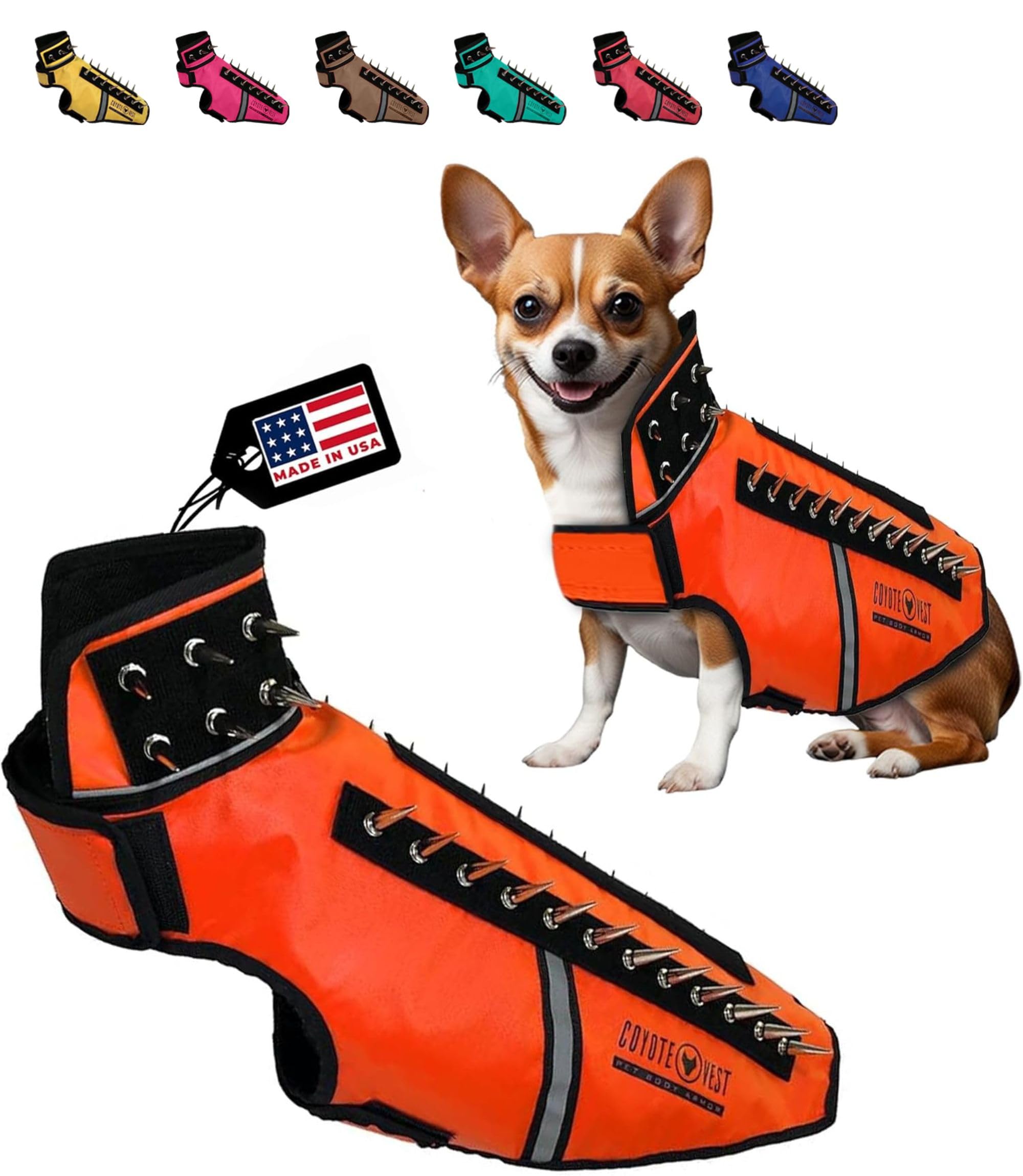 Coyote Collar CoyoteVest Dog Harness Protection Vest, Reflective