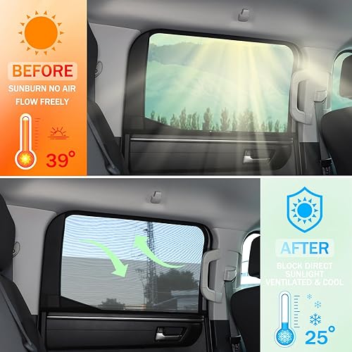 Miniatura 2 de LLKUANG 100 % de protección contra insectos para Toyota Tundra 2007-2025, cortinas de malla transpirable para puertas y ventanas, mosquiteras para