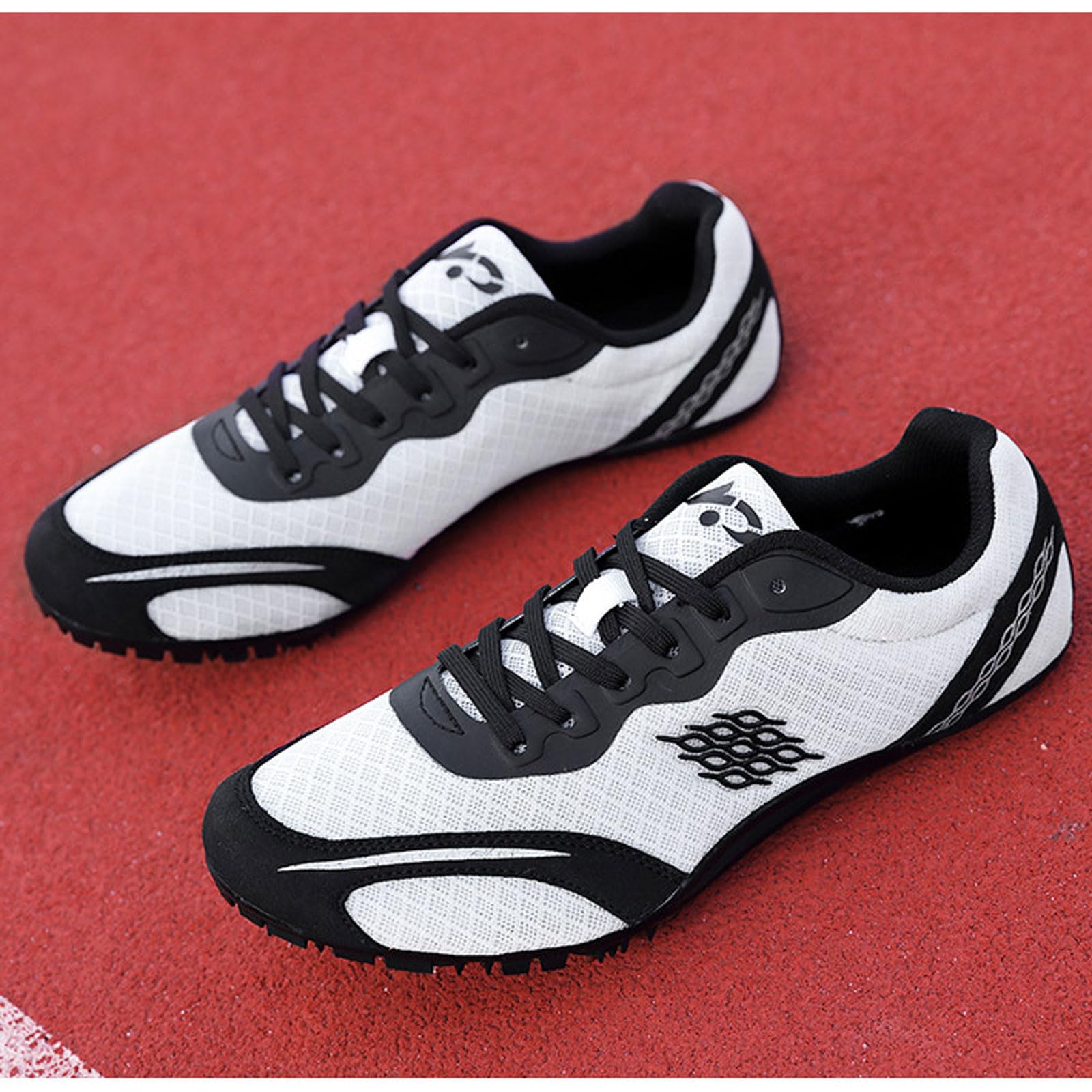 Zapatillas Clavos Atletismo,Zapatillas Correr con Clavos,Zapatos con Clavos Deporte Corriendo,Resistencia Al Desgaste,Antideslizantes，MáS Adecuado para Velocidad