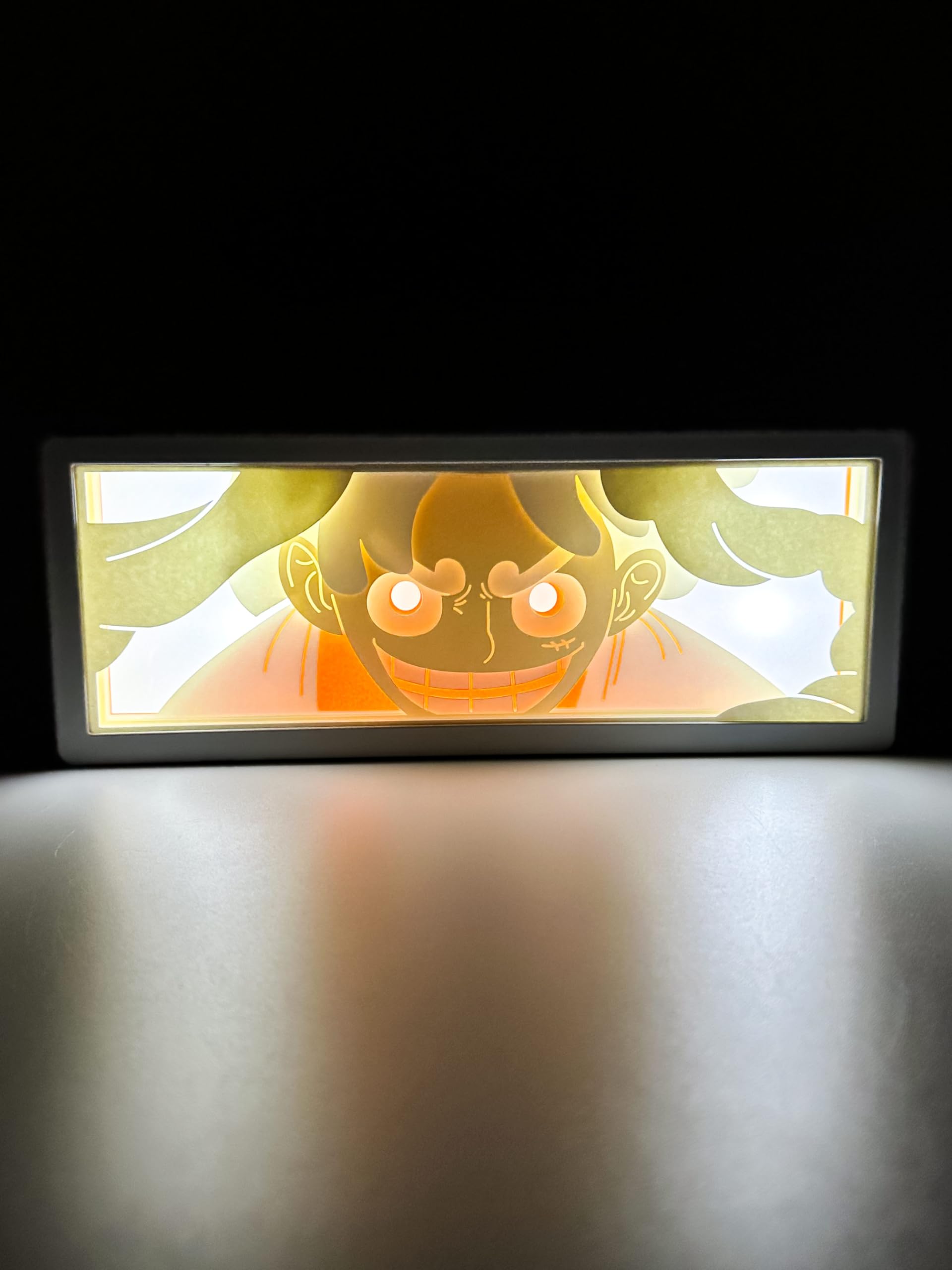ComicSense.xyz Anime Night Lamp, Anime Night Light Box Frame for Room Home Décor, (Multicolor - Sun God Nika)