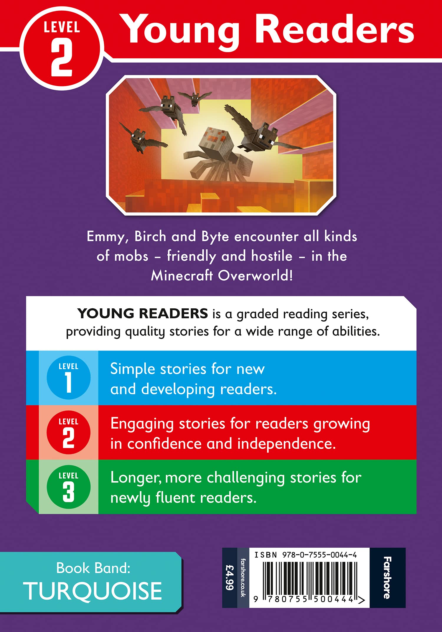 Minecraft Young Readers: Mobs in the Overworld: Get your kids into reading with this new official Minecraft gaming adventure for young, struggling or reluctant readers who love video games