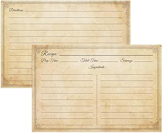 29 Retro Home Bar Decor Ideas With Nostalgic Flair 19 LuBudingJoy Vintage Recipe Cards - 60 Double Sided 4x6 Cards for Wedding...