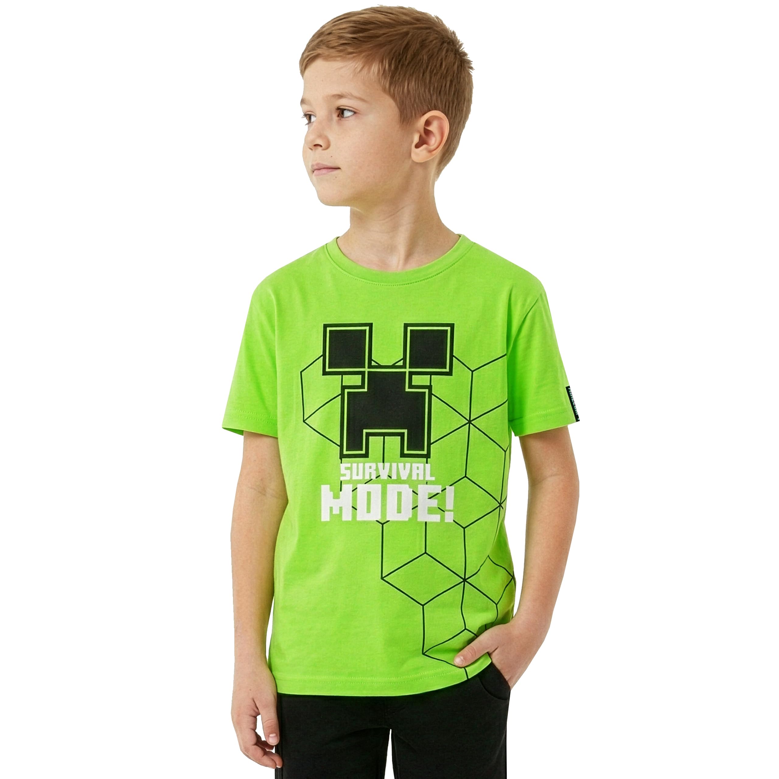 Minecraft Koszulka, Dla Chłopców Creepers Koszulka, Dla Dzieci Gamingowa Odzież