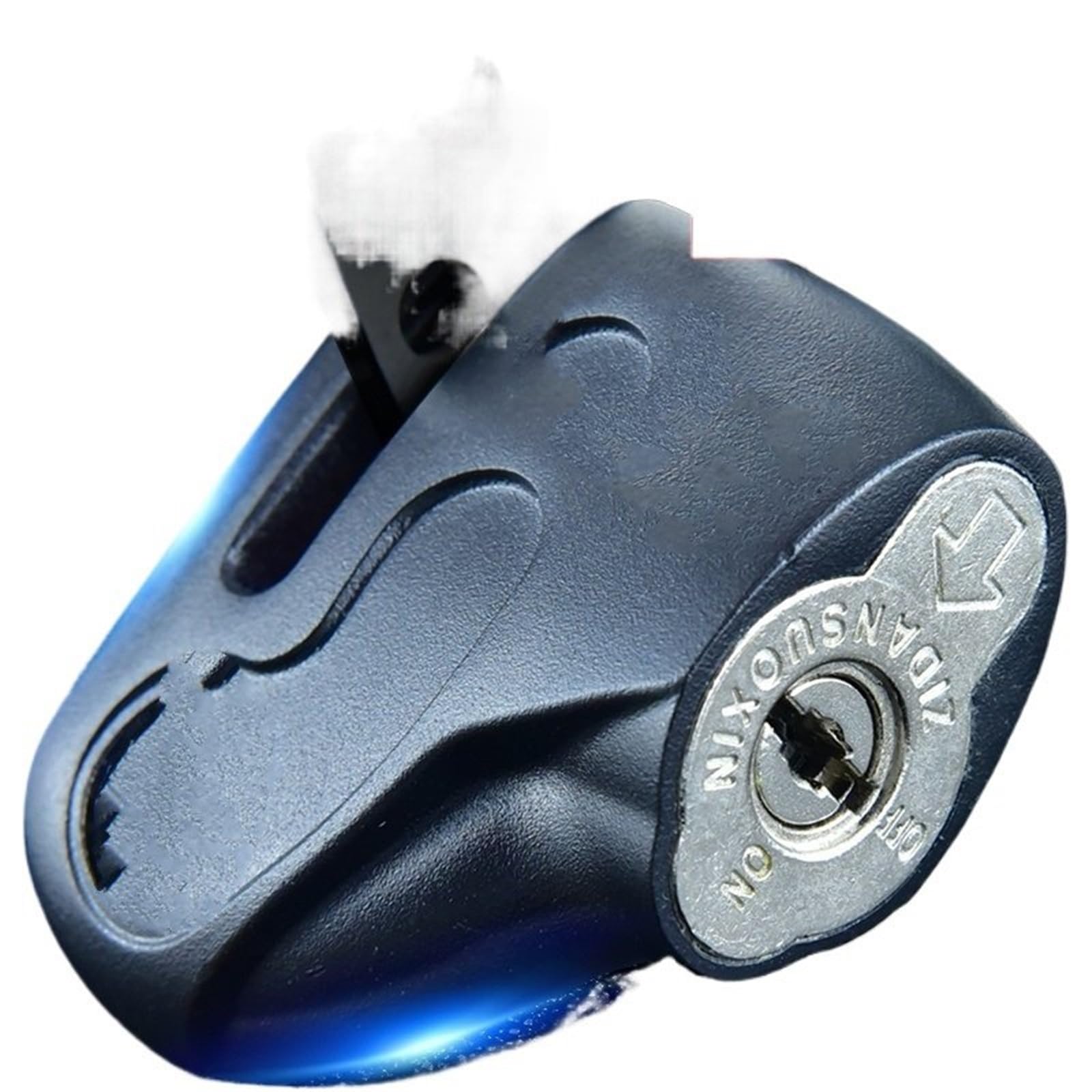 Laksjdnc Black Motorcycle Handlebar Lock Disc Brake Lock, Anti-Picking Motorcycle, Anti-Theft, Electric Vehicle, Battery, Mountain Bike Motorcycle Disc Lock(Black)