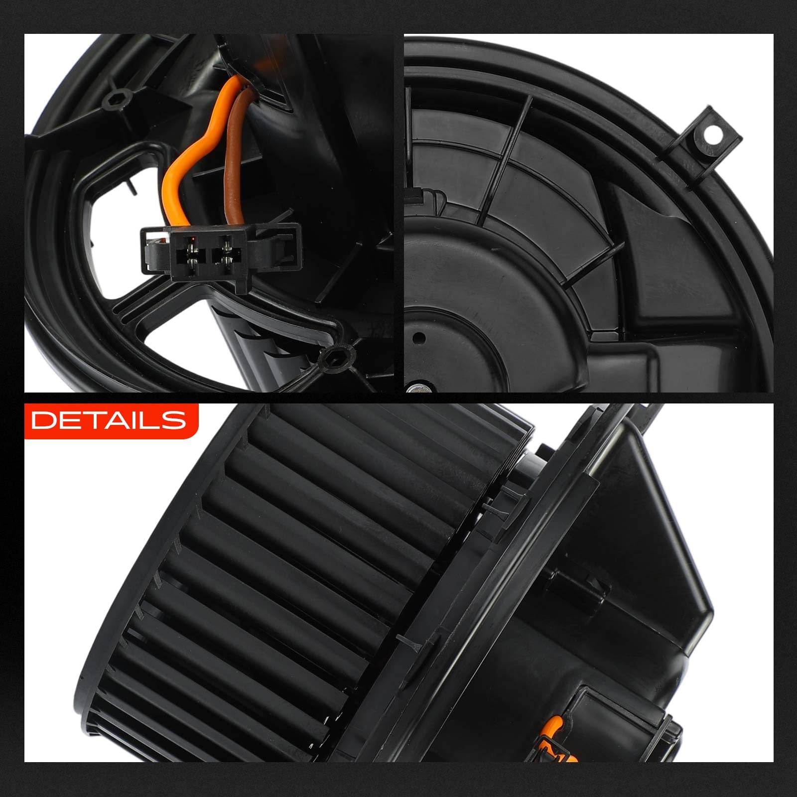 Frankberg Motore del ventilatore Ventilatore del riscaldamento Compatibile con X3 F25 Serie 1 E81 X1 E84 Serie 3 Touring E91 Serie 1 E87 Replace# 700218