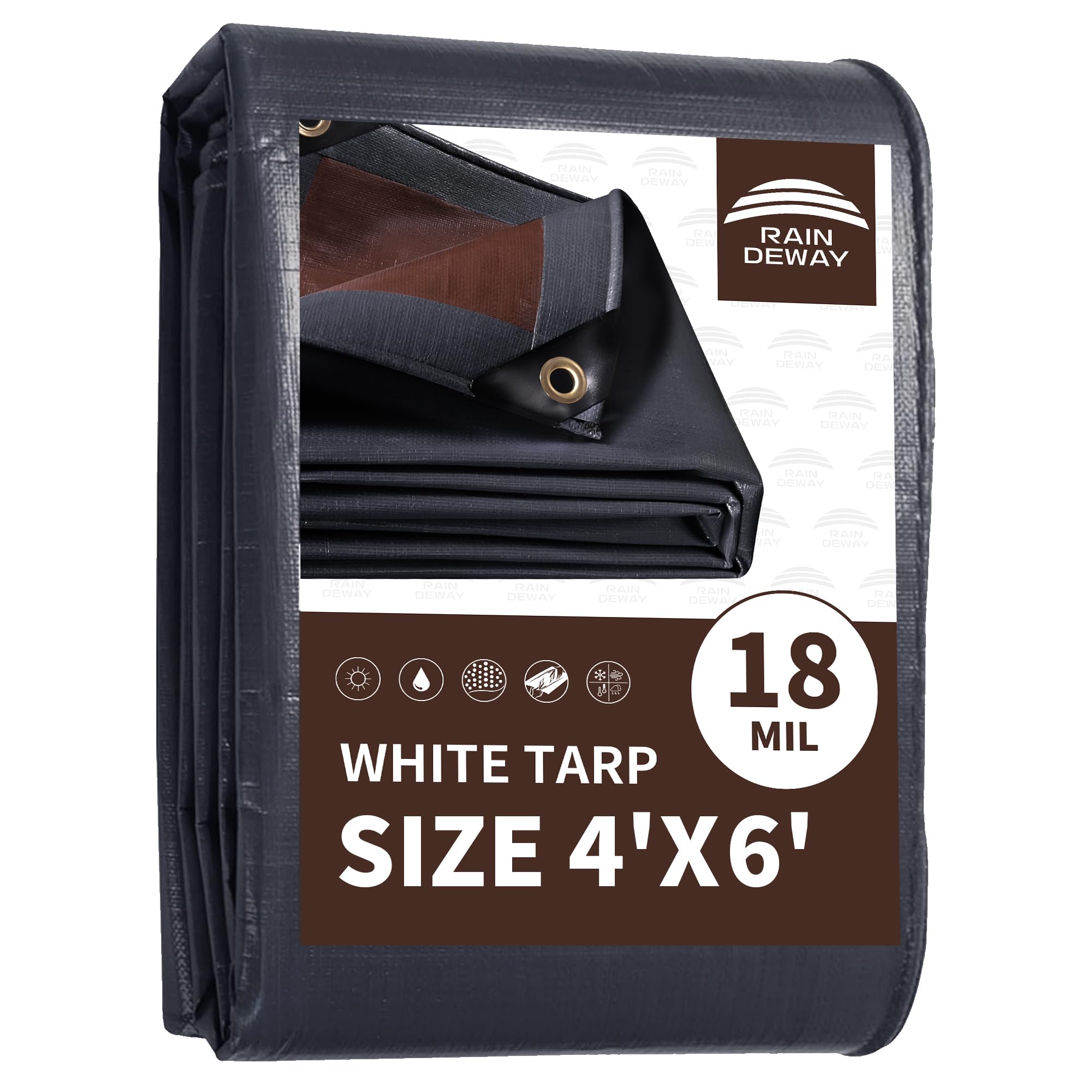 Tarp 4x6 Feet Super Heavy Duty Tarp 18 Mil