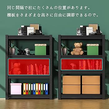 スチールラック　4段　メタルラック　収納ラック　収納棚　ダークグレー Amazon｜errtsdb 4段スチールラック多層収納ラック 大容量