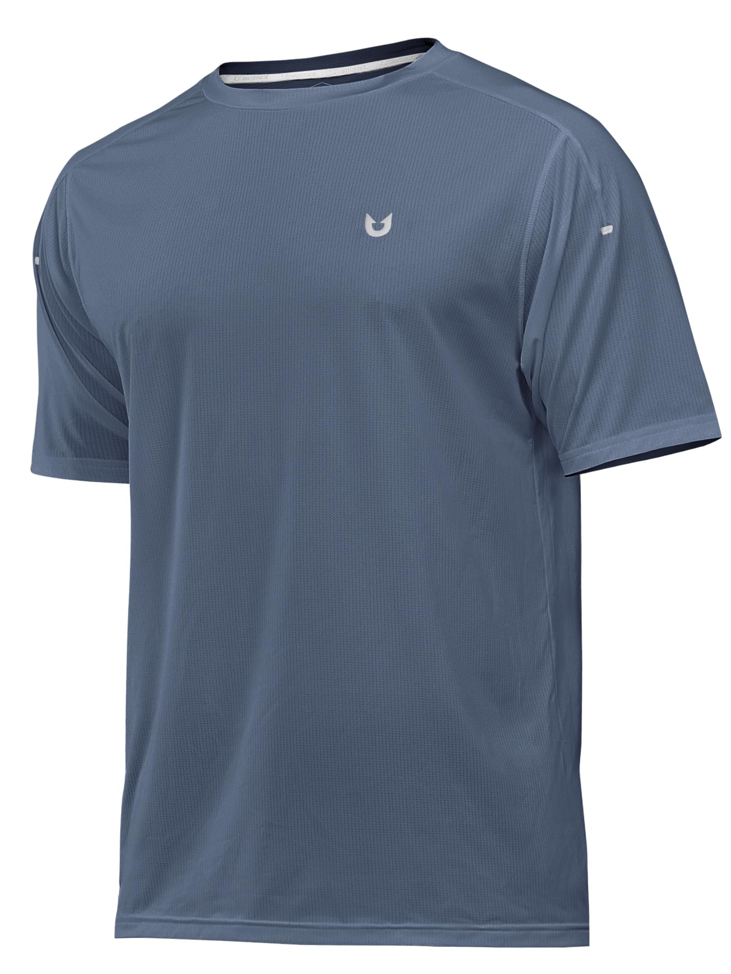 Men’s Athletic Running Shirts Workout Gym Quick Dry Short-Sleeve
