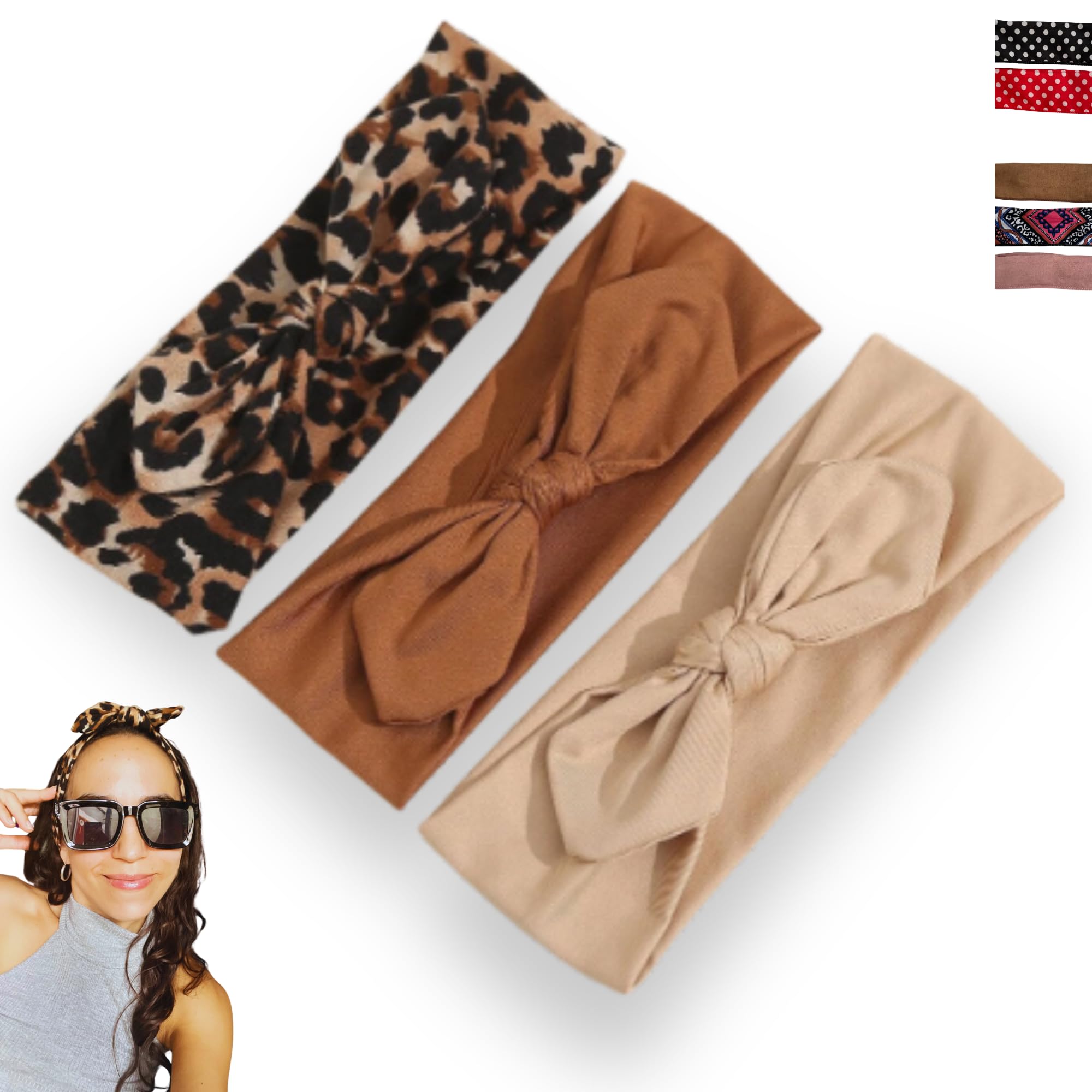 DPKOW 3pcs Bandeaux d'oreilles de Lapin de Pâques, 2 Barrettes à