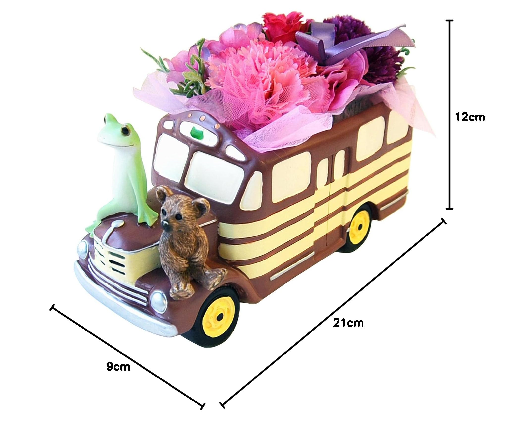 コポー 花セット 5%OFFクーポン対象 カエル コポーシリーズ 造花セット 花を持つ