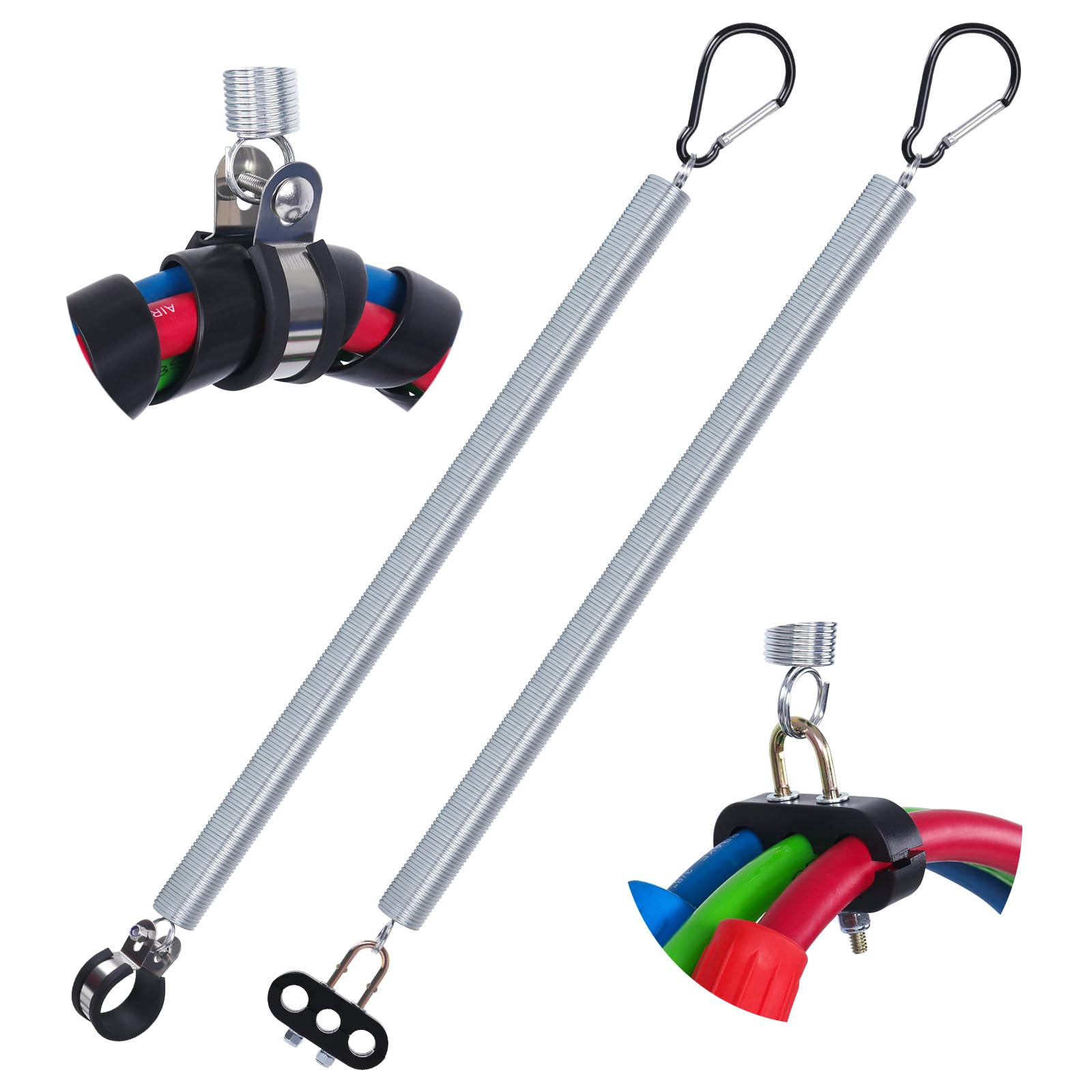 Buy 2 PCS 25" Single Tender Spring Kit with 3in1 Hose Holder and 3Hole