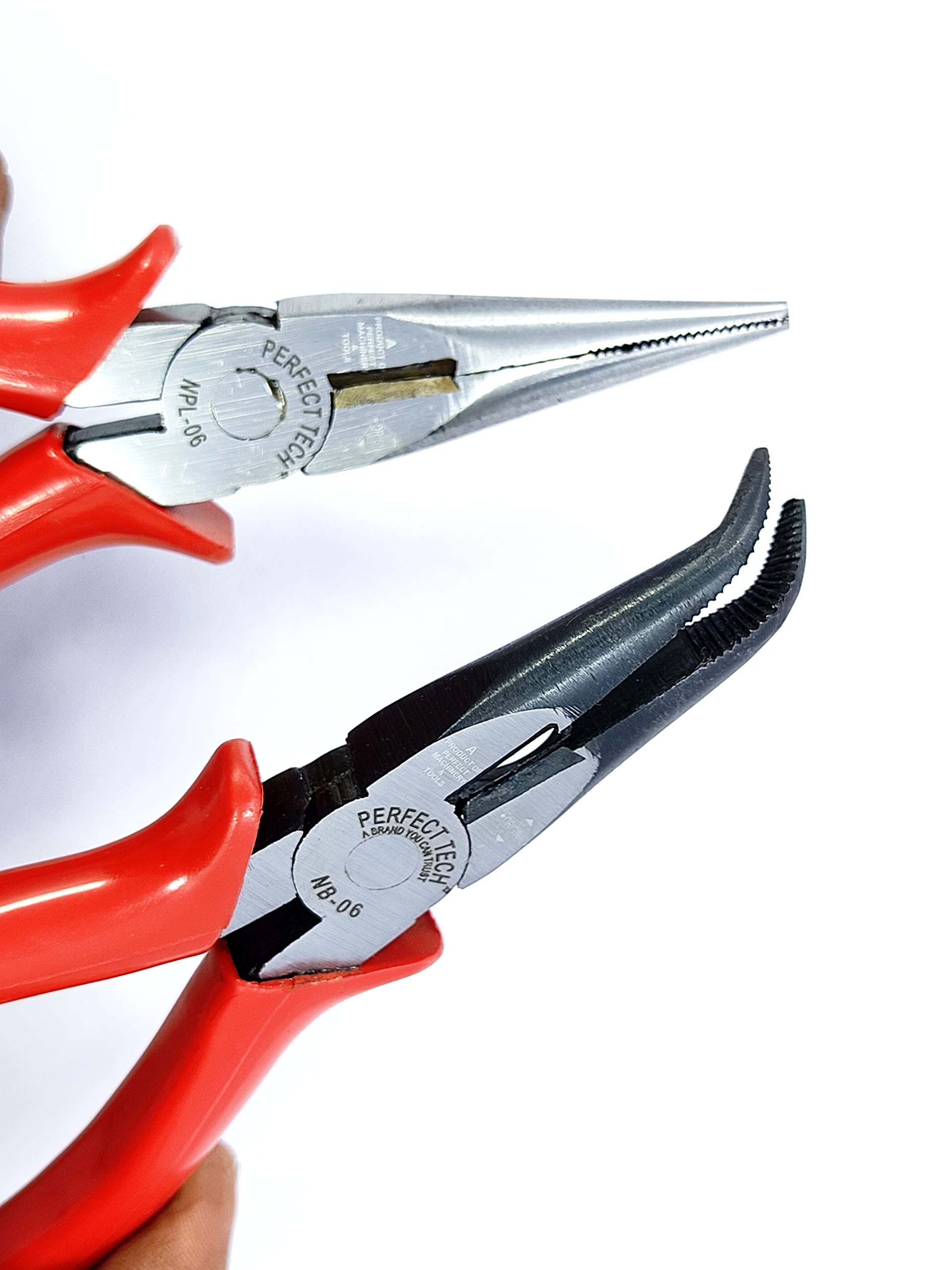PERFECT TECH 6" Bend Nose Pliers - 2 Pack -8
