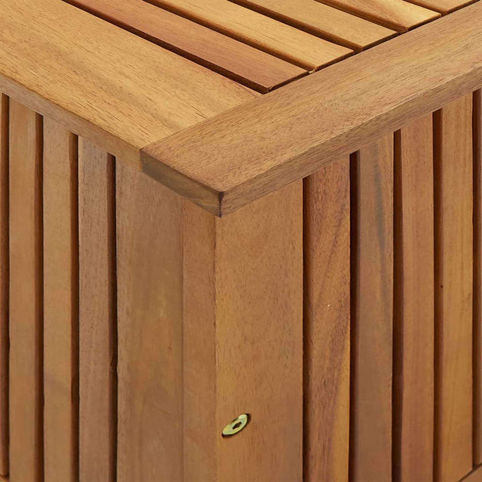 ShGaxin Schowek ogrodowy, zewnętrzna Arcon, Baul Garden Storage, ogrodowa skrzynia, skrzynia ogrodowa na zewnątrz, akacja lite drewno 90x50x58 cm