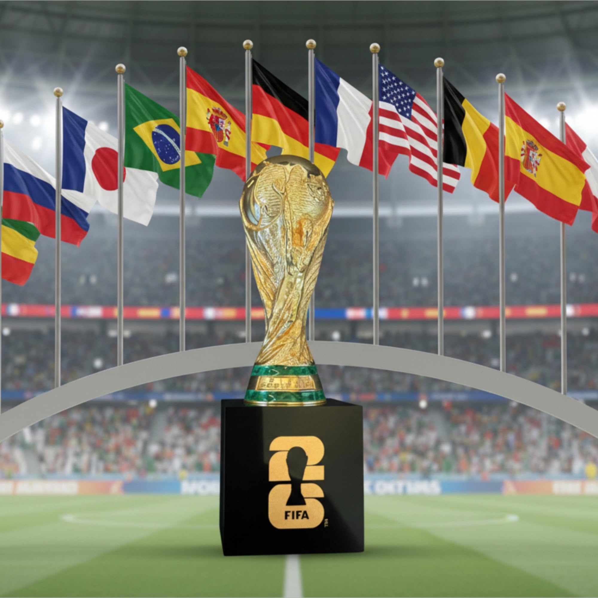 Amazon | 公式FIFAワールドカップ2026版 - 5.9インチ 3Dトロフィー