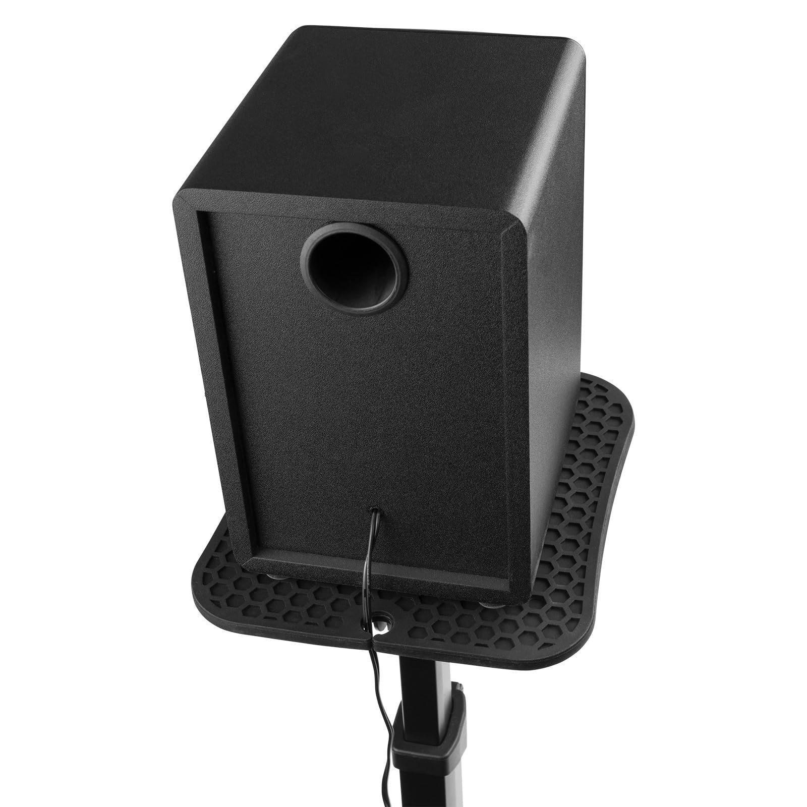 VONYX SMS32 Supports Enceintes de Monitoring avec Crochet - Hauteur Réglable 23-29,5 cm, Enceinte 8'', Antidérapant, Charge Maxi 15kg, Idéal pour Optimiser la Projection du Son et de l'Écoute