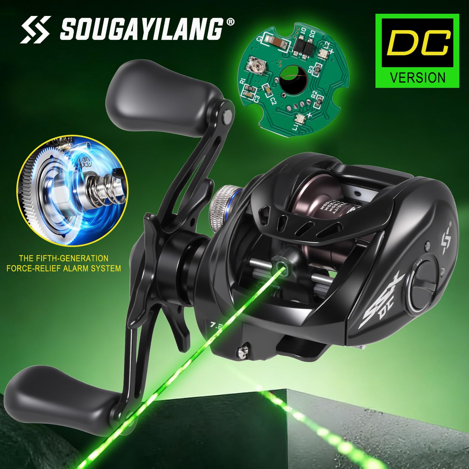 computer fishing reel Amazon.com : Sougayilang Baitcasting Reel with Digital Anti-Backlash  Control