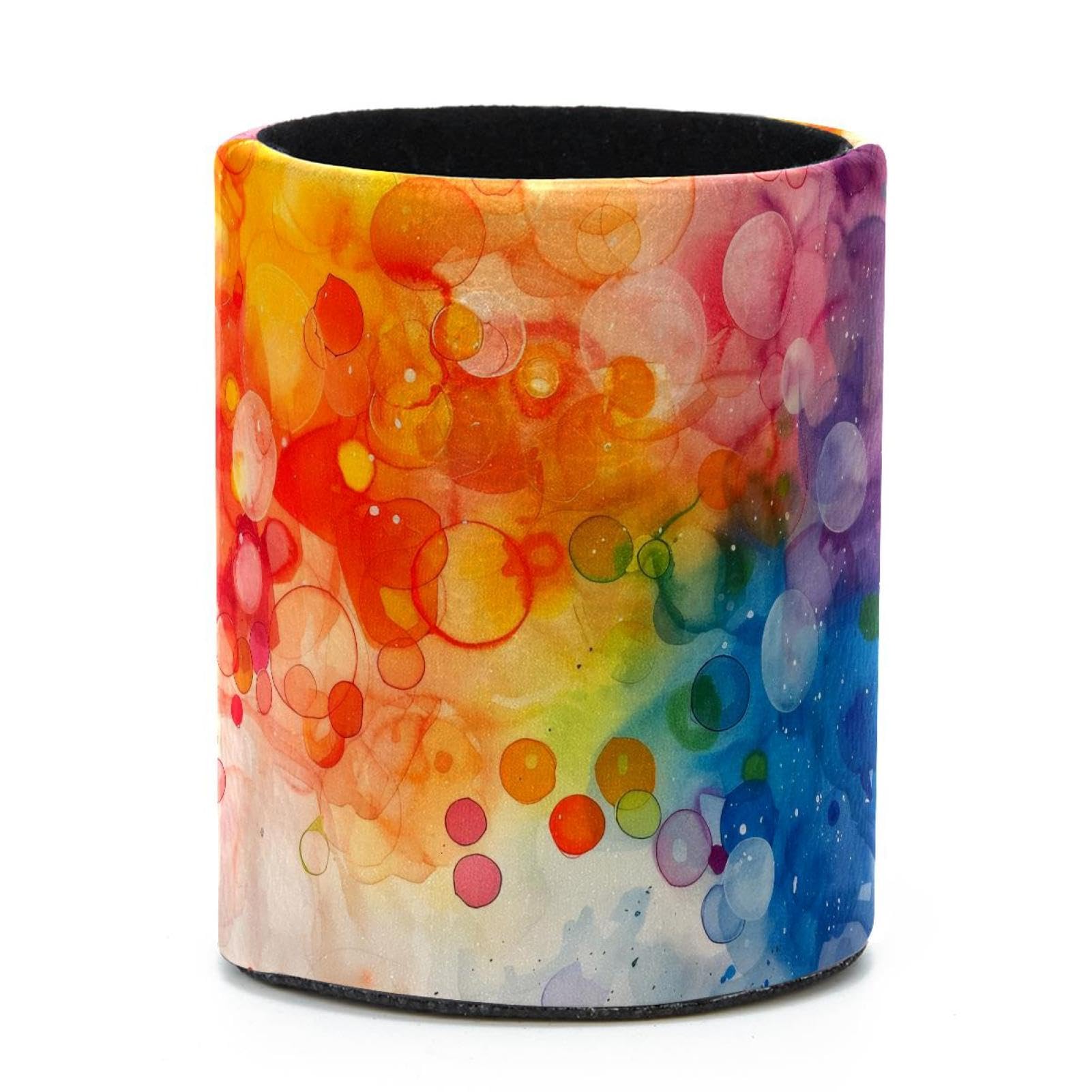 VAPOKF Round Pencil Holders for Desk, Colorful Bubbles Pen Holders Pen Pot Makeup Brushes Storage Desktop Stationery Supplies Organiser for Home Office