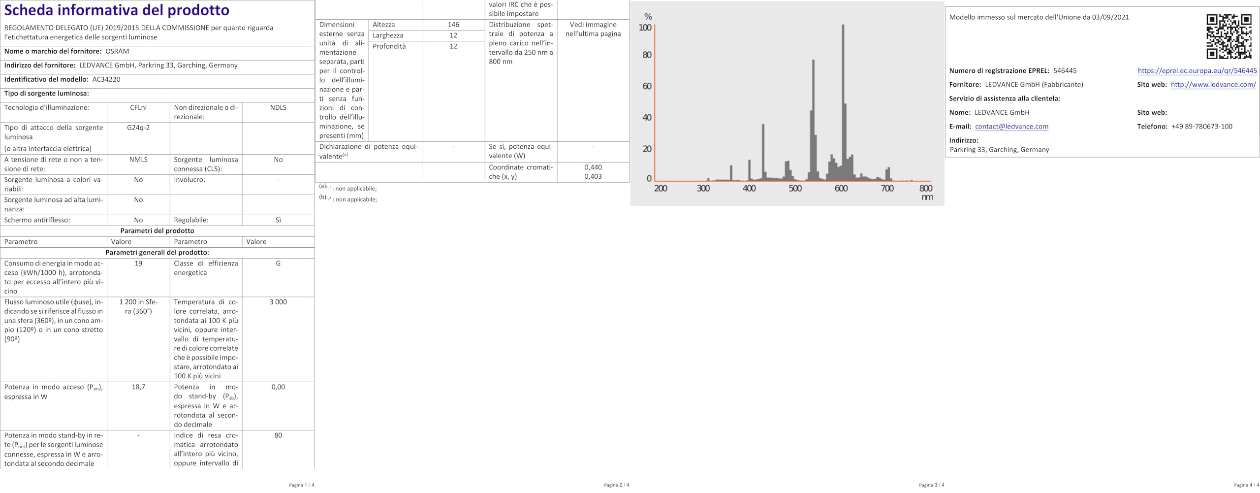 Osram Lampada Fluorescente Compatta Dulux D/E 26 W 840 G24Q-3 Box | OBI - Foto 13