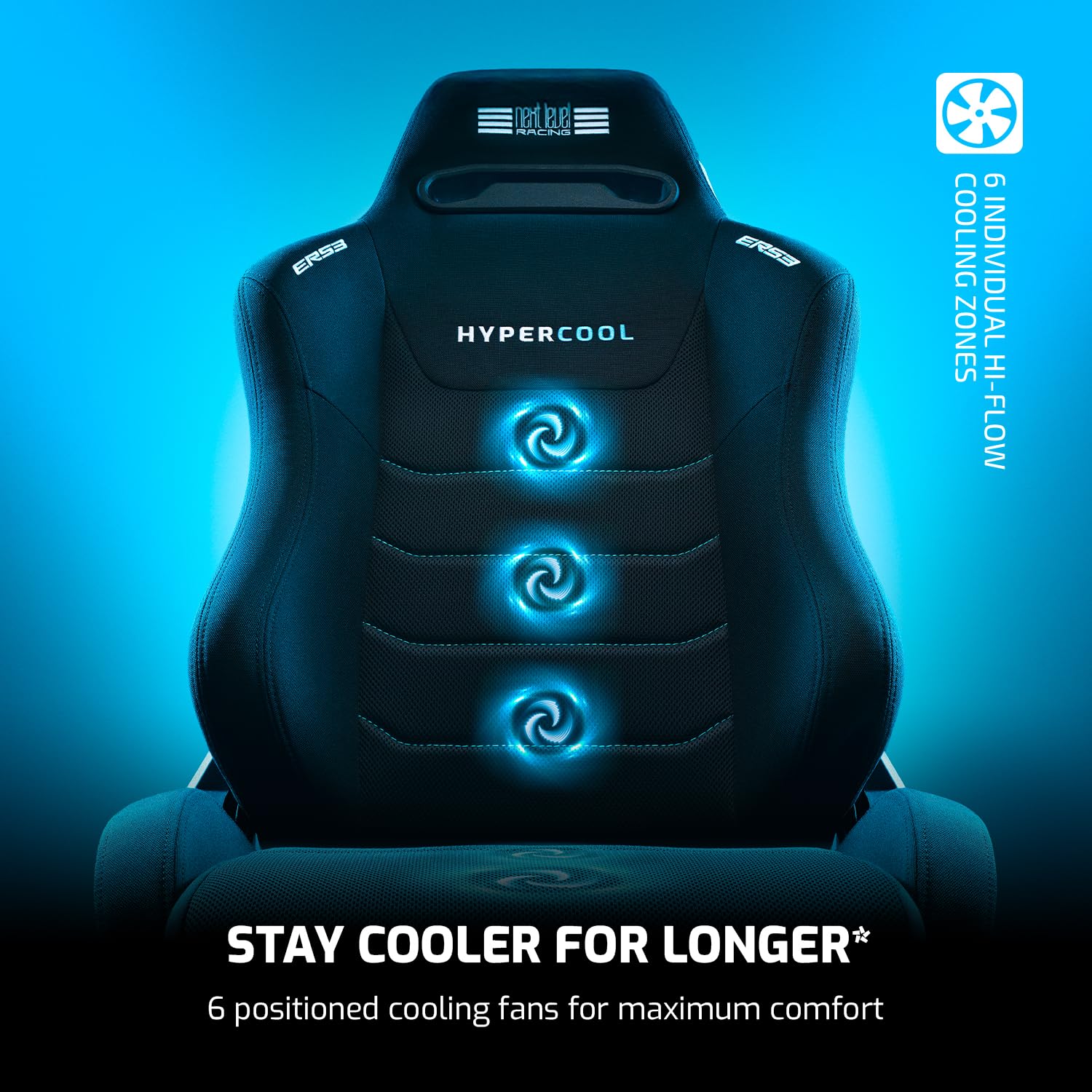 Next Level Racing ERS3 HYPERCOOL Ventilated Sim Racing Seat (NLR- E063)