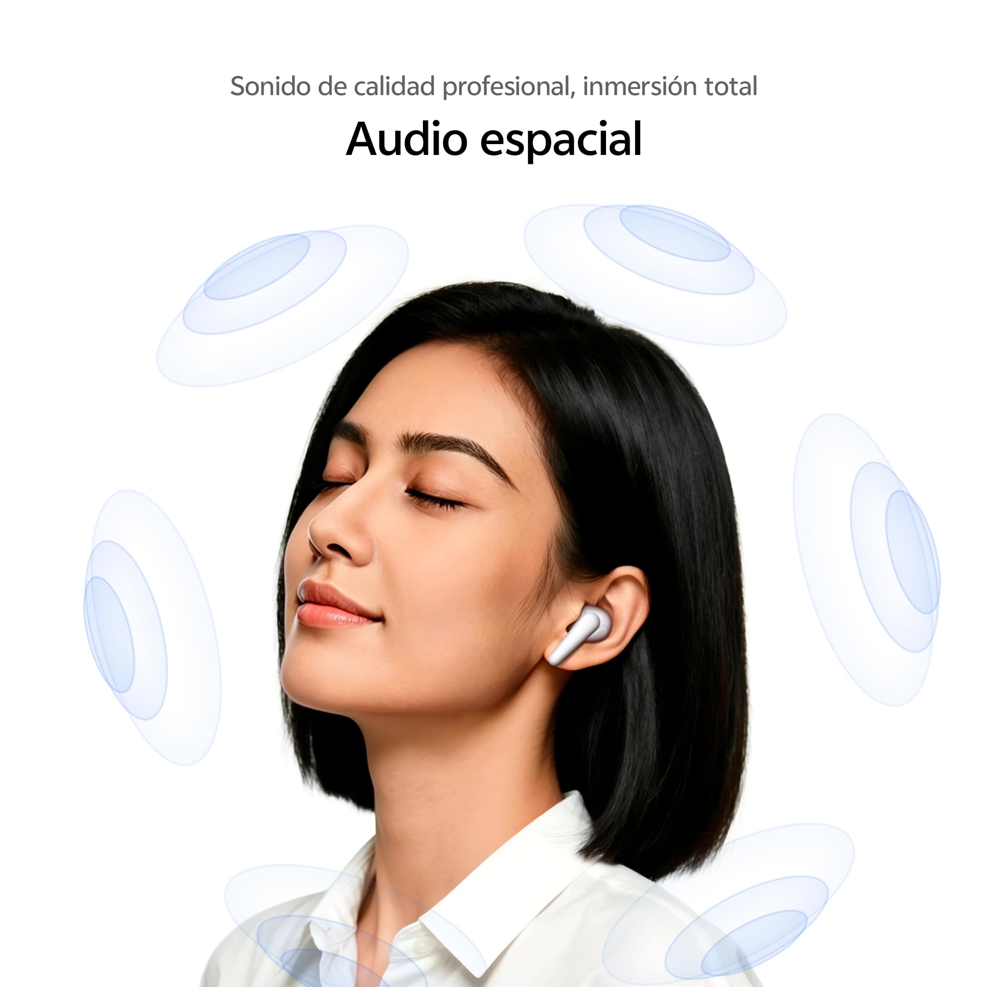 Vivo Buds Pro, Auriculares inalámbricos Bluetooth, cancelación de Ruido adaptativa con IA de 55 dB, duración de la batería de 55 Horas, Audio Espacial, conexión Dual BT 6.1, Resistencia al Agua IP54