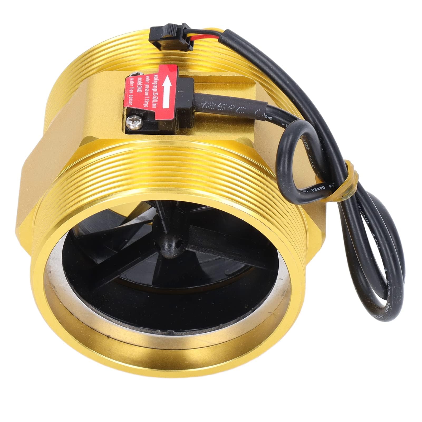 Sensor de Flujo de Agua, Interruptor de Flujo de Agua de Turbina de 3 Pulgadas, Interruptor de Inducción de Caudalímetro, Medidor de Flujo de Líquido de Salida NPN para Máquinas