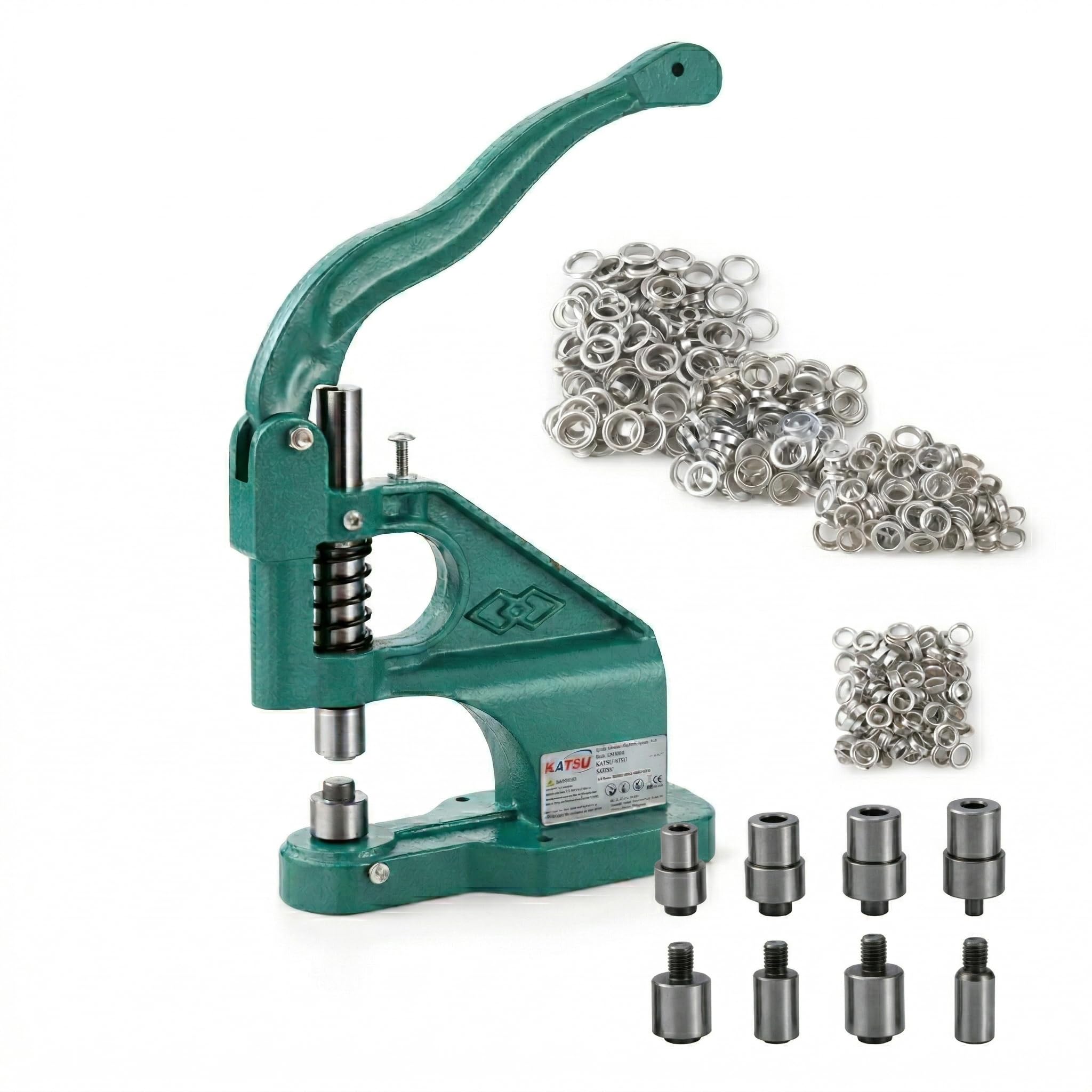 Eyelet Punch macchina W 4 Die 6 10 12 14MM pressa foro attrezzo Kit Grommet