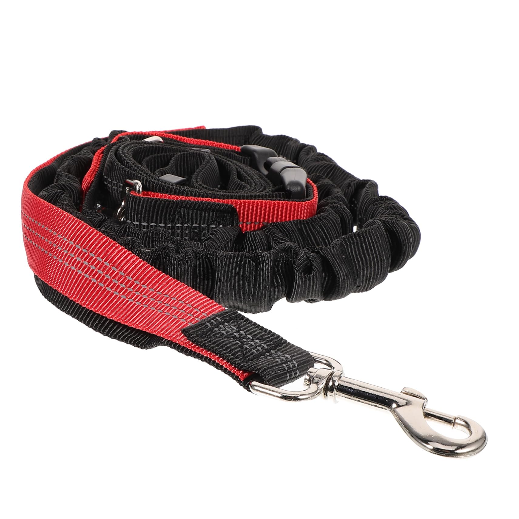 Mikikit Adjustable Reflective Dog Leash for Running Walking Training Multi Functional Outdoor Pet Leash with Waist Belt Lightweight Durable Comfortable Design for Your Dog