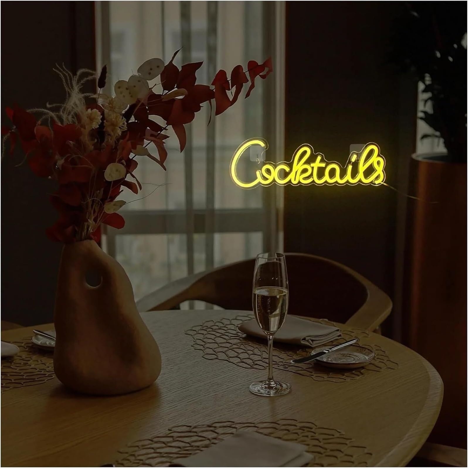 Regalo creativo per insegne al neon Insegna al neon con lettere colorate per interni, illuminazione per cocktail, decorazioni murali, uomo