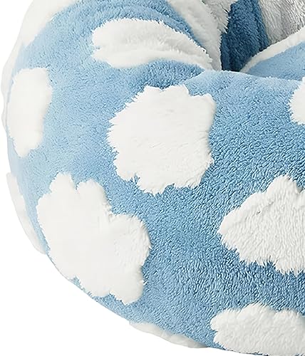 Miniatura 7 de Cama redonda para gatos, 19.7 x 19.7 x 7.5 in, práctico cojín de dona para gatos, camas redondas lavables para gatitos, cojín nido de mascotas, nido