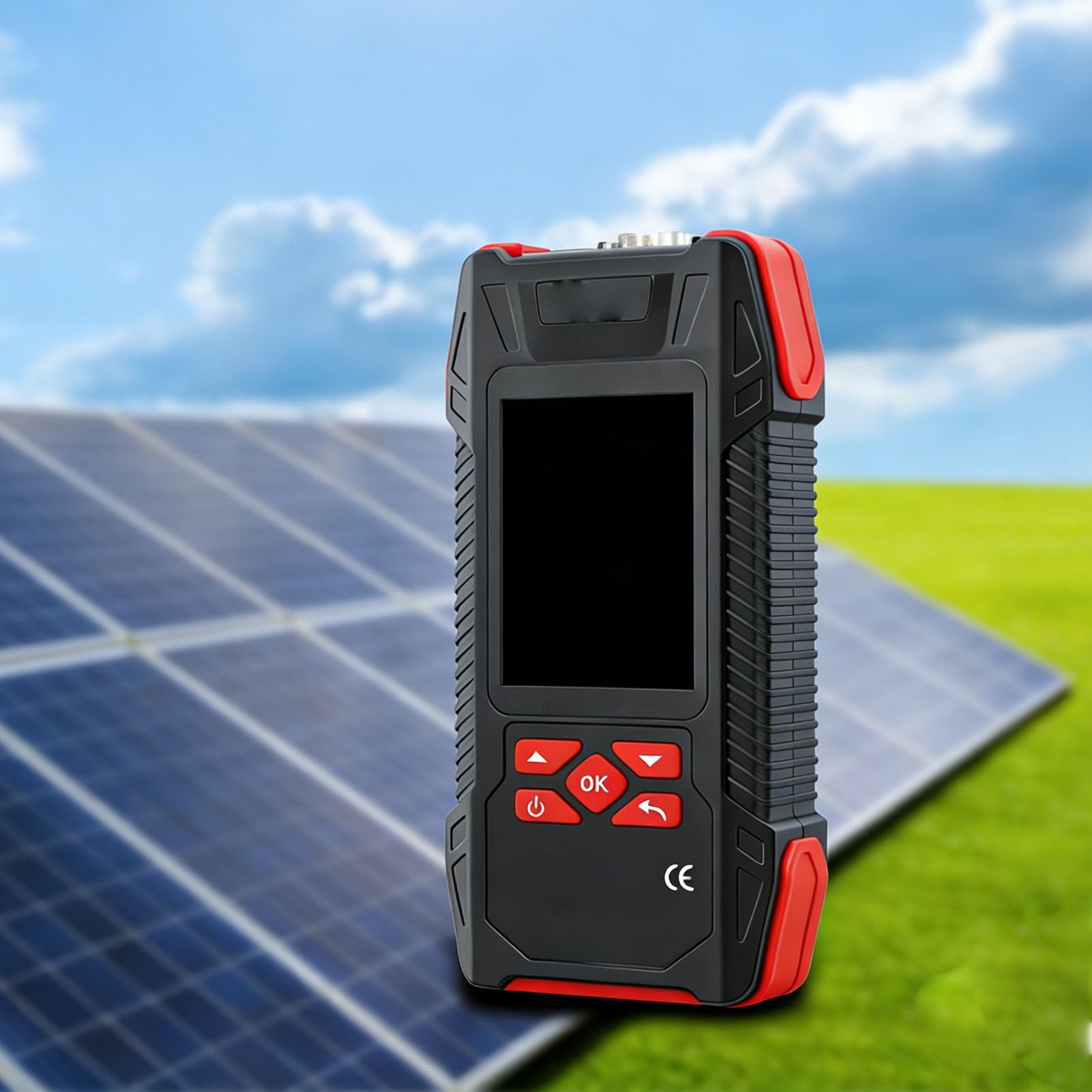 Pssopp Tester per Pannelli Solari da 2000 W, Multimetro Fotovoltaico MPPT con Test della Curva LCD da 3,2 Pollici, Analizzatore di Energia Solare Corrente di Tensione per Ispezione e Manutenzione del