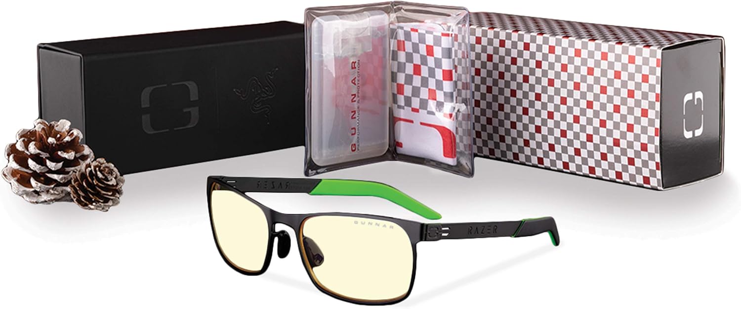 Gunnar Optiks FPS Razer Edition Gaming-Brille, Holiday Bundle - Amber